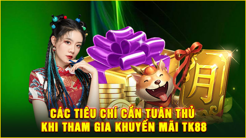 các tiêu chí cần tuân thủ khi tham gia khuyến mãi tk88